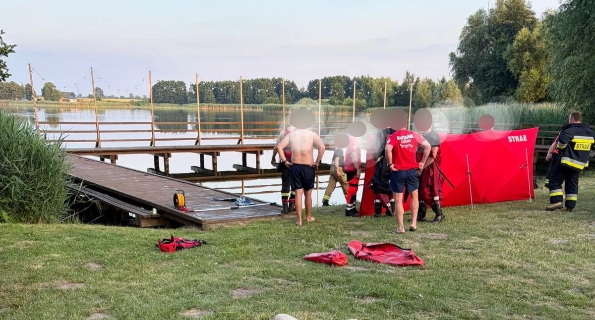Tragedia na jeziorze. Mężczyzna wskoczył do wody i już nie wypłynął