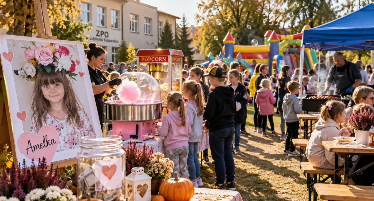 Lubień Kujawski dla małej Amelki. Dziewczynka walczy z białaczką. Ty też możesz pomóc