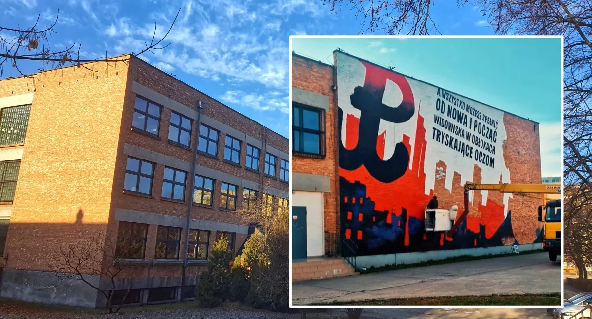 Baczyński na wielkiej ścianie we Włocławku. Nowy mural już powstaje