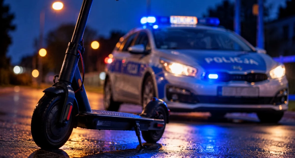 Jechał hulajnogą. Ta przejażdżka słono go kosztowała