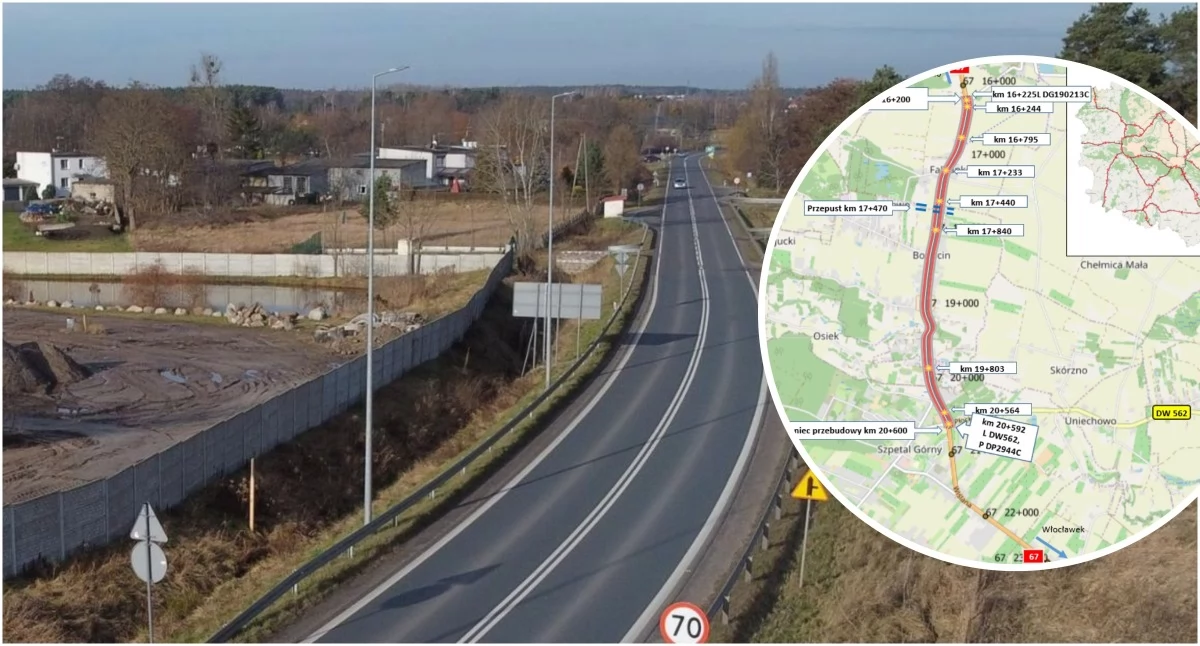 Nowa ścieżka pieszo-rowerowa pod Włocławkiem. GDDKiA zdradziła też kolejne plany
