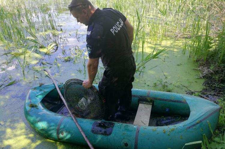 Akcja policji i straży rybackiej na Zgłowiączce
