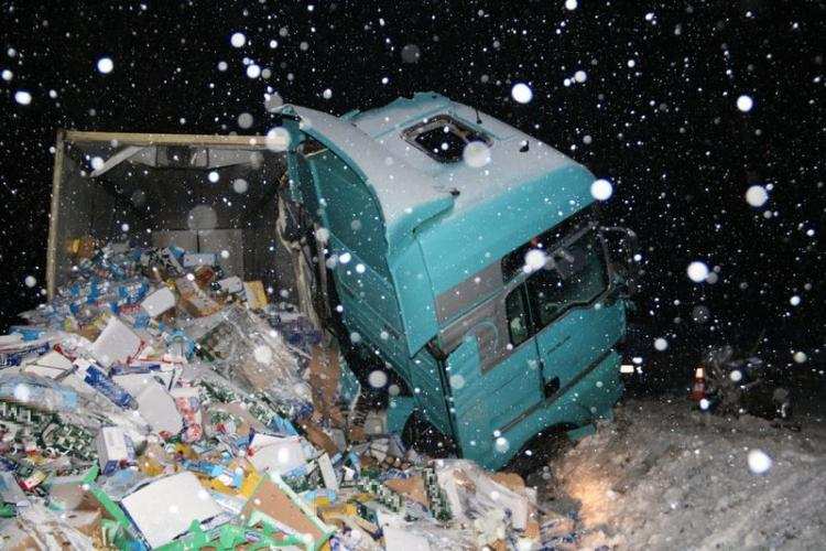 Tragedia na DK 91. Zderzenie dwóch TIR-ów. Nie żyją kierowcy [FOTO]