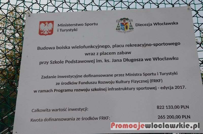 Otwarcie boiska przy SP im. ks. Jana Długosza we Włocławku