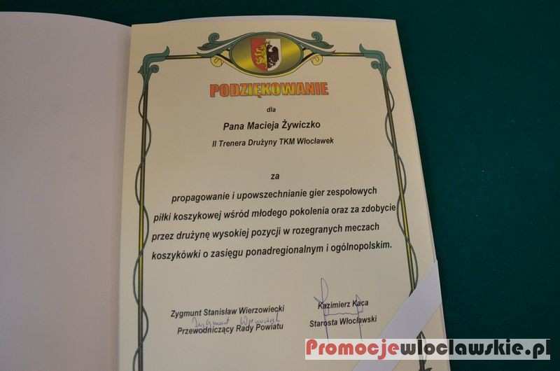 TKM Włocławek nagrodzony przez Starostę Włocławskiego