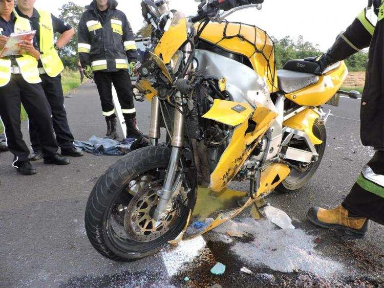 Śmiertelny wypadek pod Włocławkiem. Nie żyje motocyklista [ZDJĘCIA]