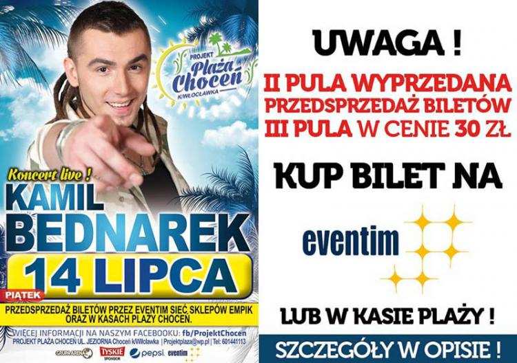Mega koncert w regionie. Kamil Bednarek wystąpi w Choceniu