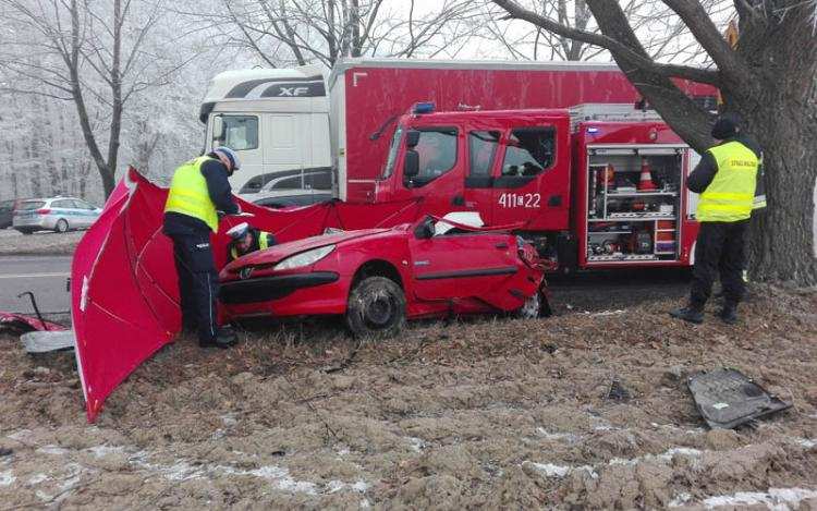 Tragedia w regionie: Peugot uderzył w drzewo. Kilkuletnia dziewczynka zginęła na miejscu