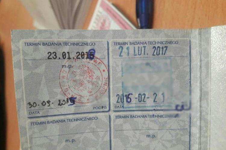 Długopisem przerobił sobie dowód rejestracyjny
