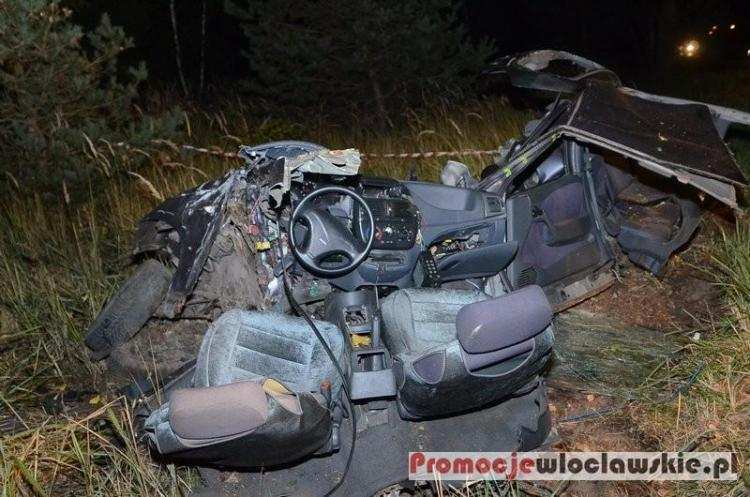 Groźny wypadek w Wistce Szlacheckiej. Samochód uderzył w drzewo. 18 latka trafiła do szpitala