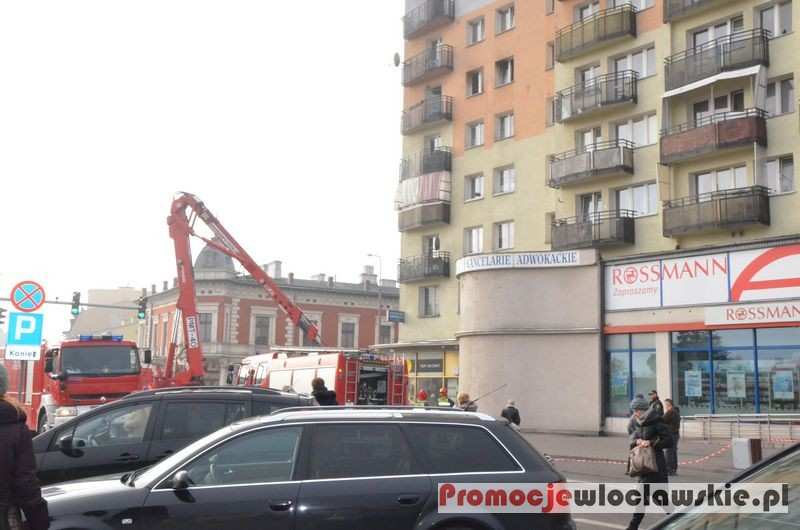 Pożar w wieżowcu przy Placu Wolności