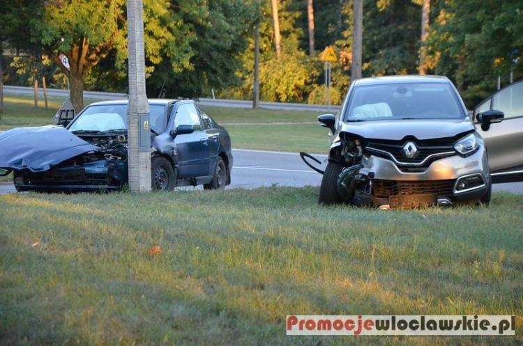 Wypadek przy Alei Kazimierza Wielkiego we Włocławku [ZDJĘCIA]