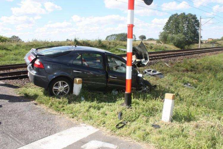 Wypadek kolejowy w gm. Lubień Kujawski [ZDJĘCIA]