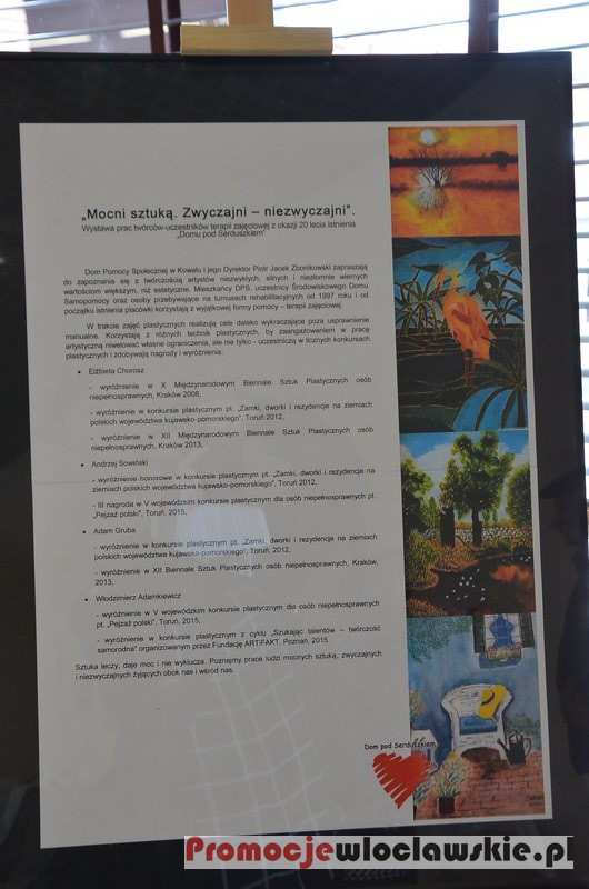 Wystawa prac twórców z DPS w Kowalu we Włocławku