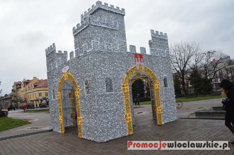 Świąteczna iluminacja na Placu Wolności we Włocławku