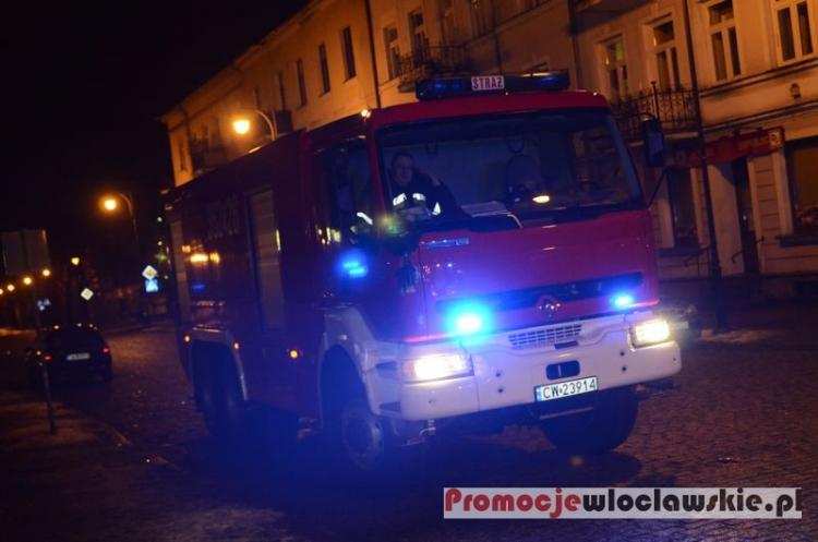 Pożar w SDH Hala przy Zielonym Rynku we Włocławku [FOTO]