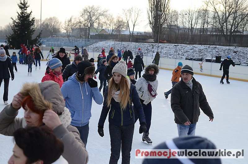 Lodowisko we Włocławku - aleja Chopina 28.12.2014