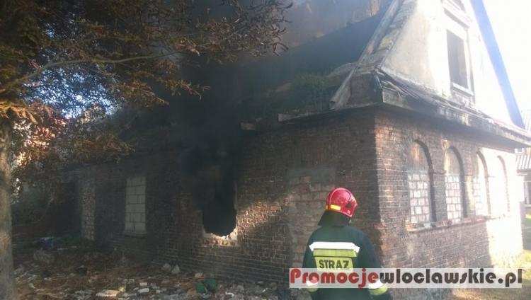Pożar przy ul. Ogniowej we Włocławku