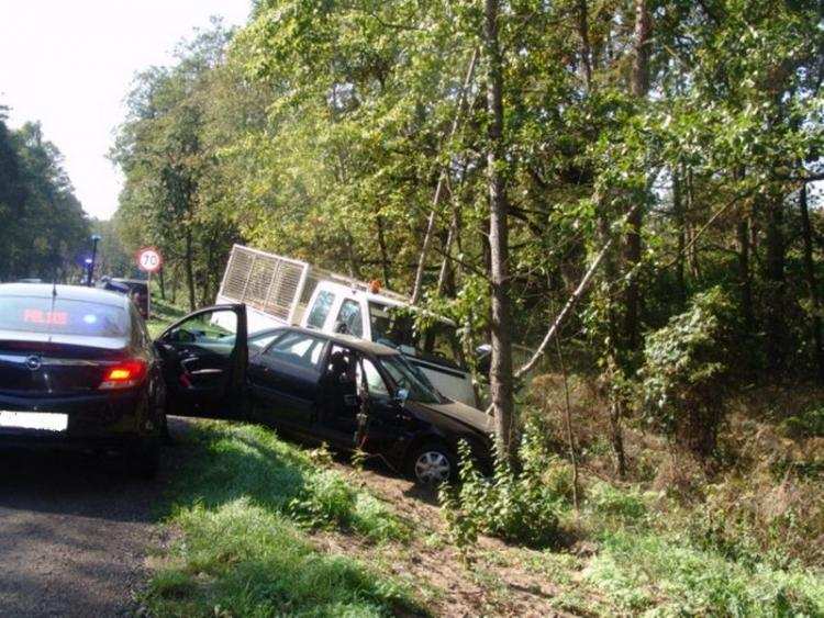 Wypadek na drodze K-62 w m. Józefowo. Jedna osoba w szpitalu [ZDJĘCIA]