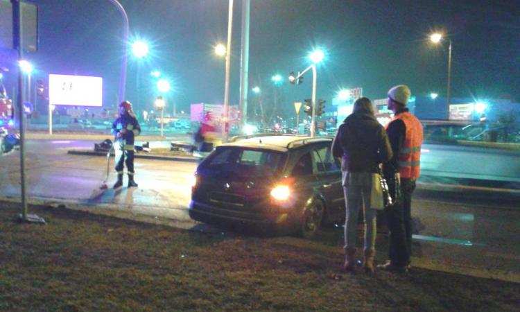 Wypadek przy ul. Kruszyńskiej we Włocławku [VIDEO]