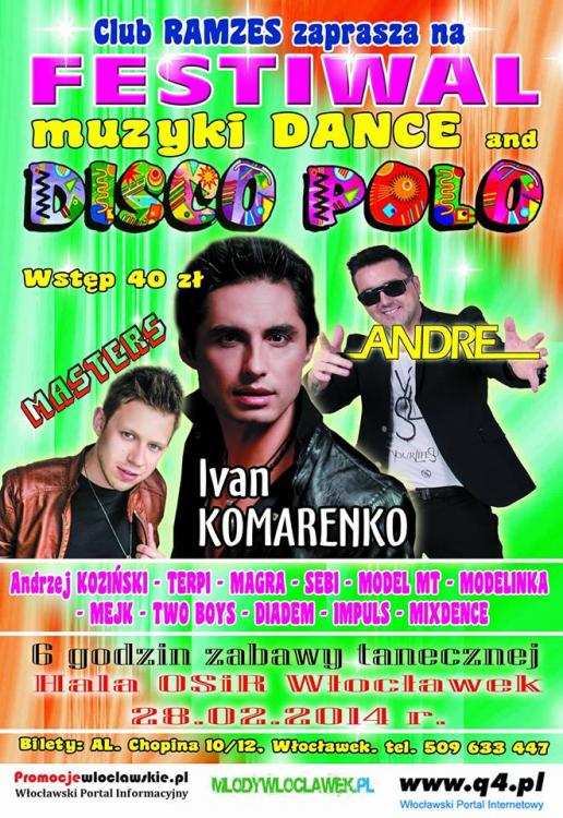 Festiwal Muzyki Dance & Disco Polo we Włocławku już w piątek
