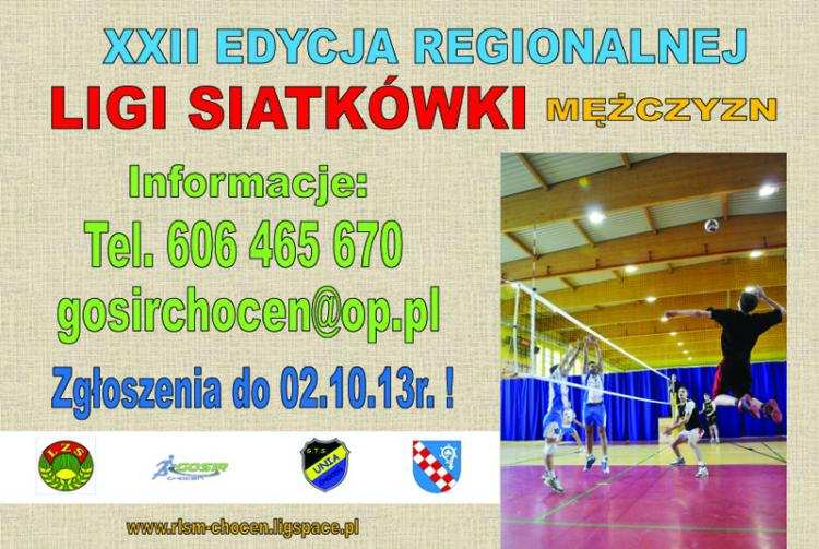 XXII Edycja Regionalnej Ligi Siatkówki Mężczyzn w Choceniu