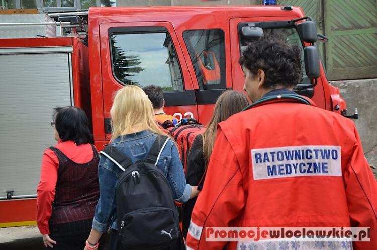 Pożar samochodu na ul. Fredry we Włocławku