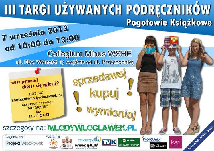 III Targi Używanych Podręczników we Włocławku już wkrótce !!!