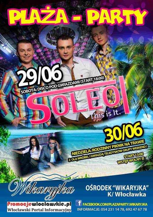 Koncert zespołu SOLEO w Plaża Party Wikaryjka.