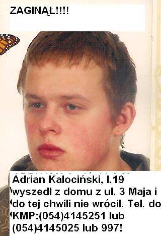 Policja poszukuje zaginionego mężczyznę