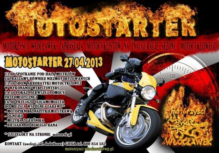 MOTOSTARTER Włocławek - inauguracja sezonu motocyklowego!!! Dołącz do Nas!