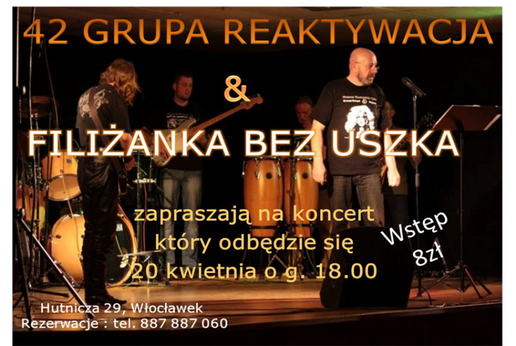 42 Grupy Reaktywacja, Brave, PLO-NY Jazz Project, Fanny Kaplan, support The Keffirs w Filiżance Bez 