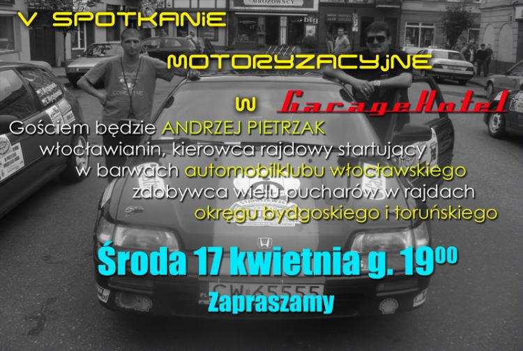 V spotkanie motoryzacyjne w Restauracji GarageHotel we Włocławku.