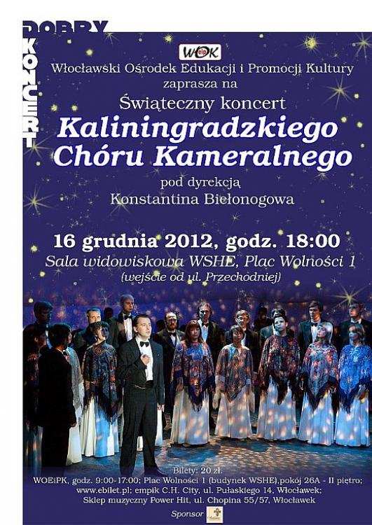 Świąteczny Koncert Kaliningradzkiego Chóru Kameralnego we Włocławku - Dobry Koncert