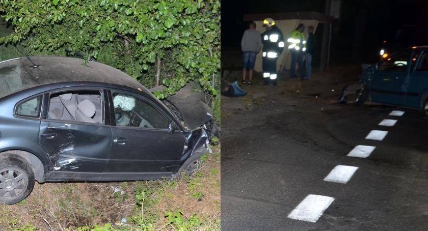 Wypadek w Łochocinie. Hyundai zderzył się z volkswagenem