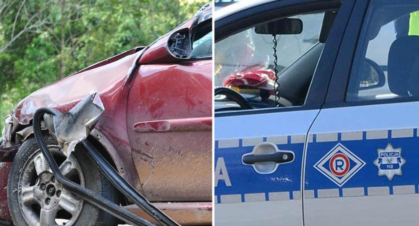 Groźny wypadek w Lubieniu Kujawskim. Zderzenie ciężarówki z osobówką. 3 osoby w szpitalu