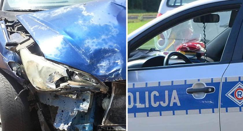 Zderzenie dwóch samochodów w miejscowości Psary w Gminie Chodecz. Kierowca w szpitalu