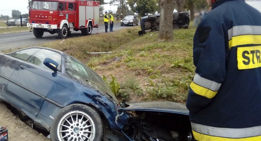 Zderzenie dwóch BMW w Chlebowie. 8 wypadków w powiecie lipnowskim [ZDJĘCIA]