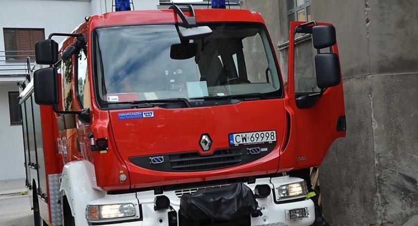 Pożar w bloku przy ulicy Królewieckiej we Włocławku