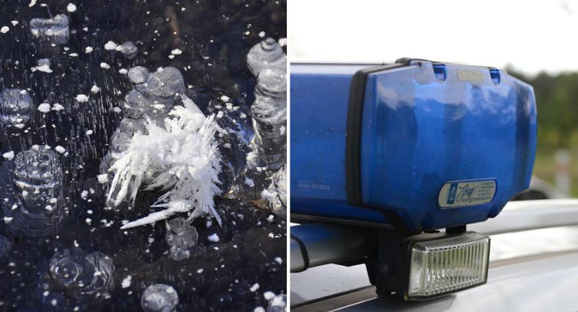 Tragedia! Zamarznięte zwłoki w tafli lodu znalezione w pobliżu Jeziora Chełmickiego