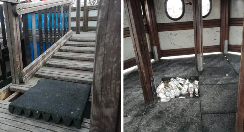 Śmieci na placu zabaw we Włocławku. Czy nasze dzieci są bezpieczne? [INTERWENCJA]