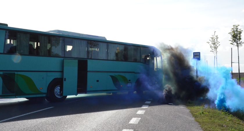 Kobra 2019 w Przydatkach Gołaszewskich Gmina Kowal. Pożar i atak terrorystyczny na autobus