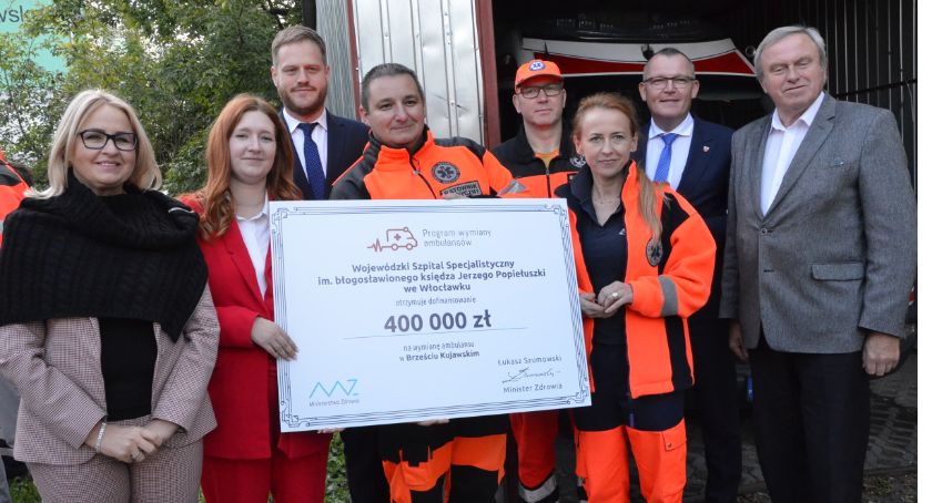 Brześć Kujawski otrzymał czek na 400 tysięcy złotych. Wiemy na co