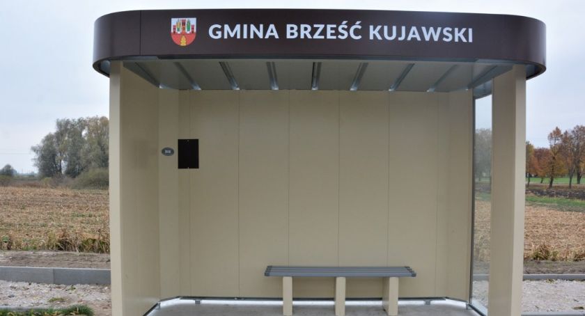 Nowe wiaty przystankowe w Gminie Brześć Kujawski