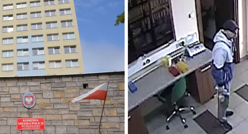 Kradzież przy 14 Pułku Piechoty we Włocławku. Policja szuka sprawcy [FOTO,VIDEO]
