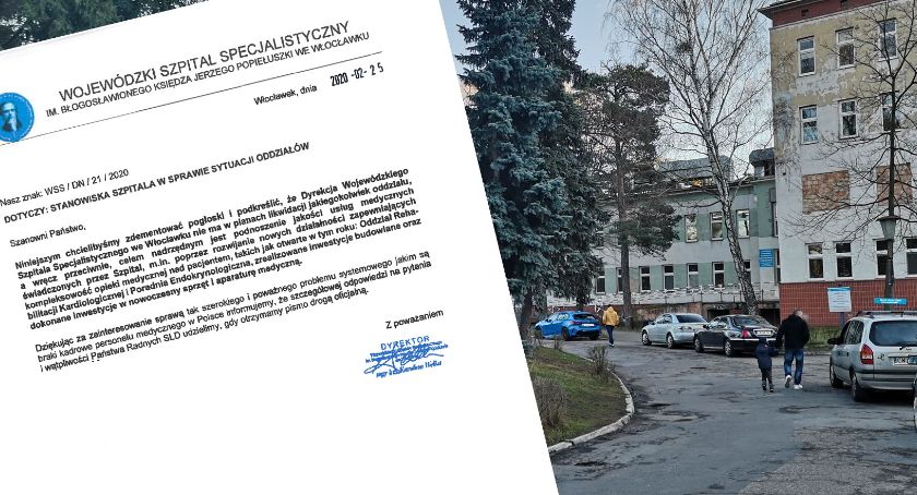 Likwidacja oddziałów w szpitalu we Włocławku? Znamy stanowisko szpitala