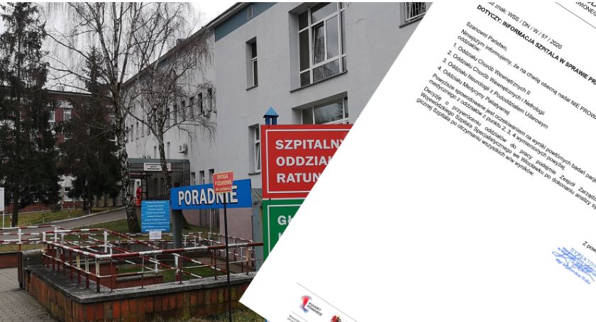 4 oddziały Szpitala we Włocławku nadal nieczynne. Powtórnych wyników badań nadal nie ma
