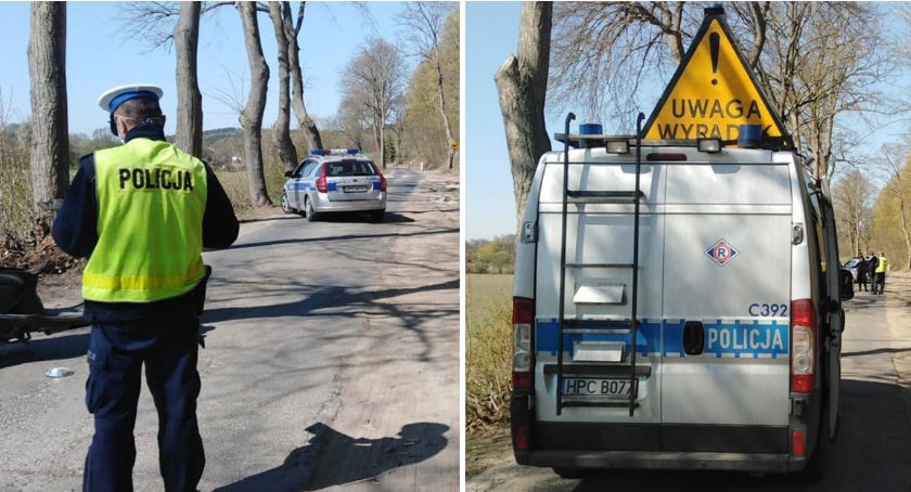 Tragiczny wypadek w regionie. Motorowerzysta uderzył w drzewo. 48-latek zginął na miejscu [ZDJĘCIA]