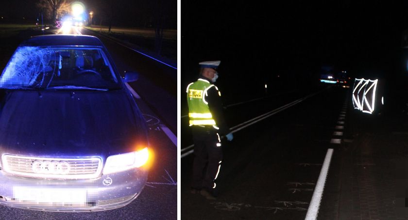 Śmiertelny wypadek na DK 62 w gminie Brześć Kujawski. Nie żyje pieszy [ZDJĘCIA]