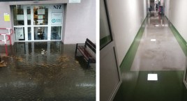 Ulewa i burza nad Włocławkiem. Zalany szpital. Woda wdarła się do środka [ZDJĘCIA]